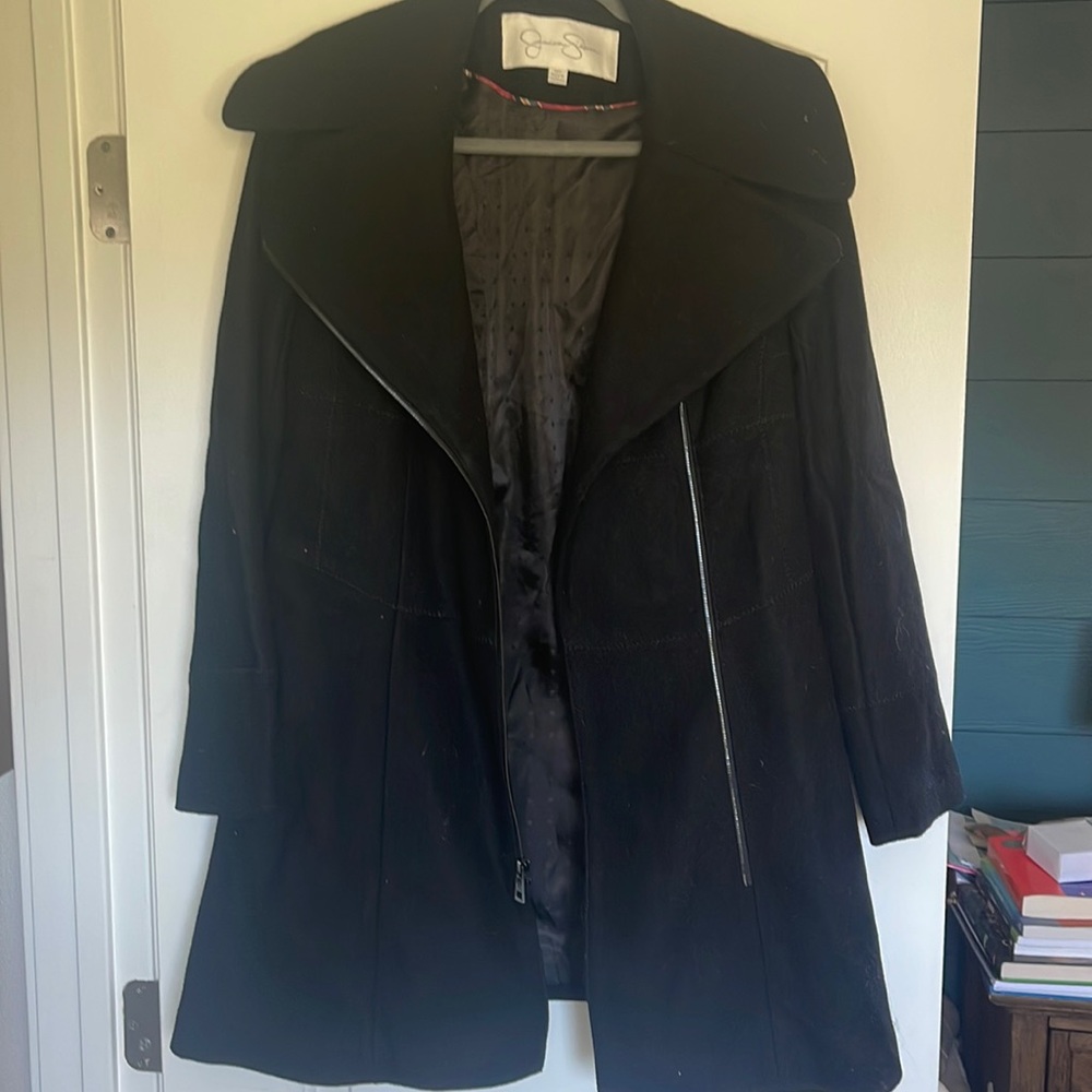 Black swing coat